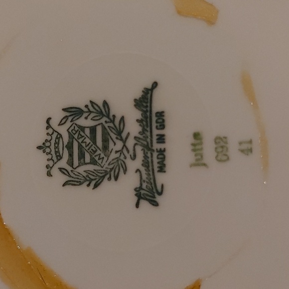 1960s Weimar Made in GDR Pedestal Plate - Picture 7 of 9